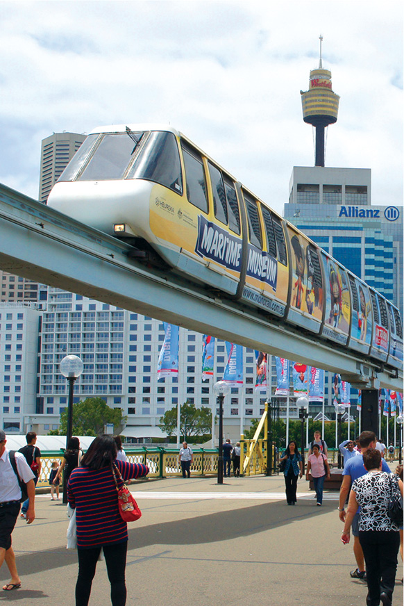 The monorail glides through downtown with Sydney Tower the citys tallest - photo 10
