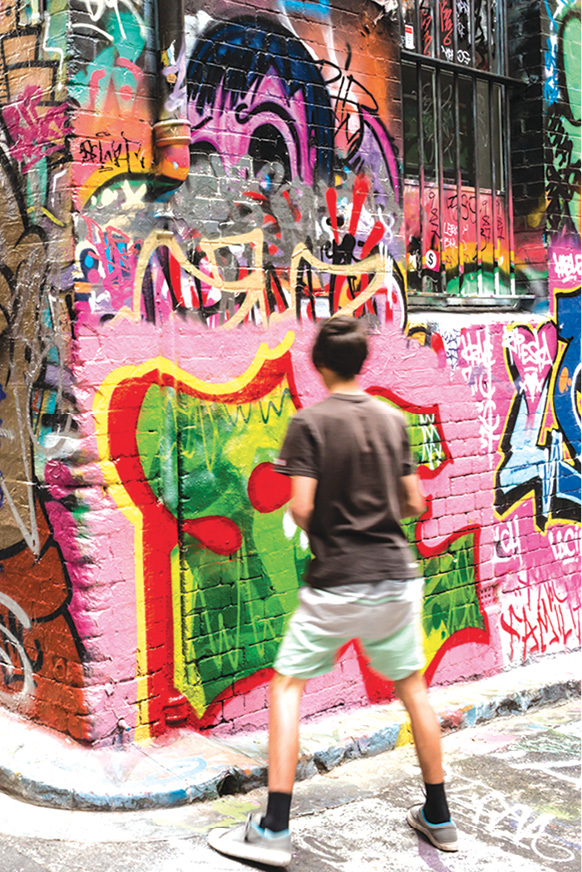 Melbournes elaborate constantly changing graffiti is found on several streets - photo 16