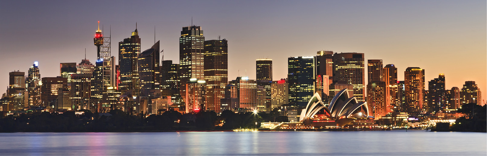 The Sydney skyline and harbor at night A Look at Australia F rom the rugged - photo 6