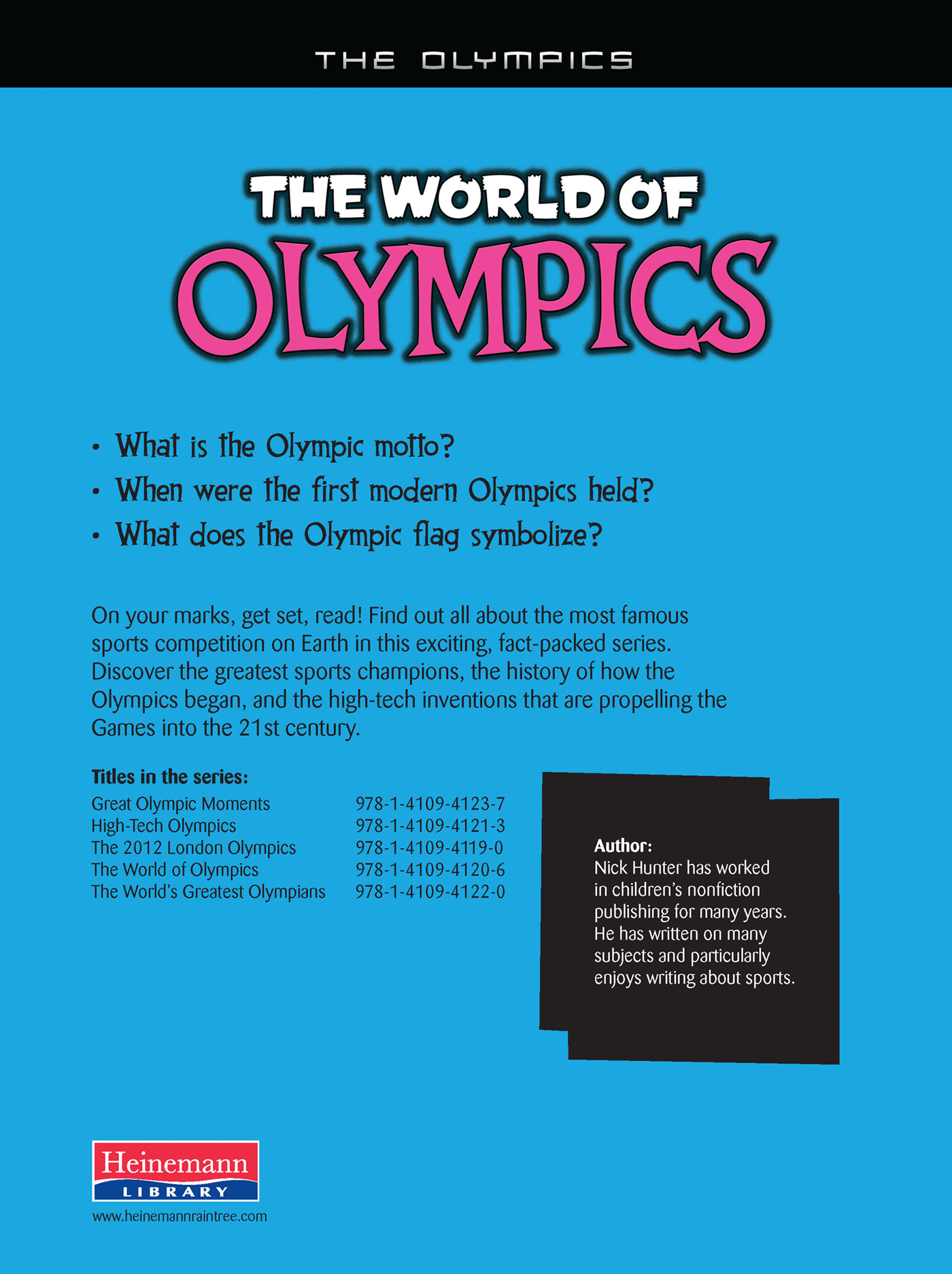 Find Out More Books Christopher Matt The Olympics Legendary Sports Events - photo 2