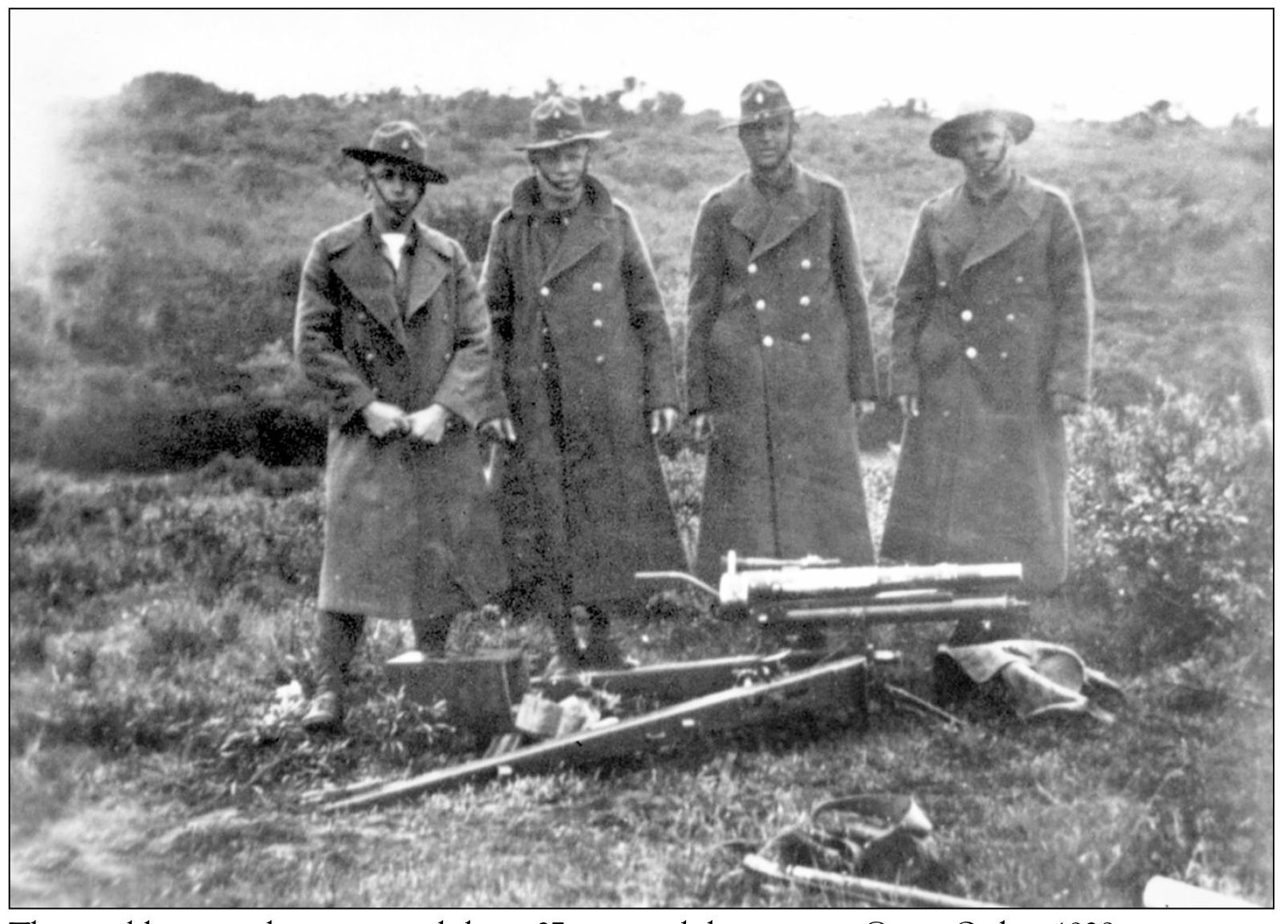 These soldiers are shown around their 37 mm pack howitzer at Camp Ord in 1938 - photo 7