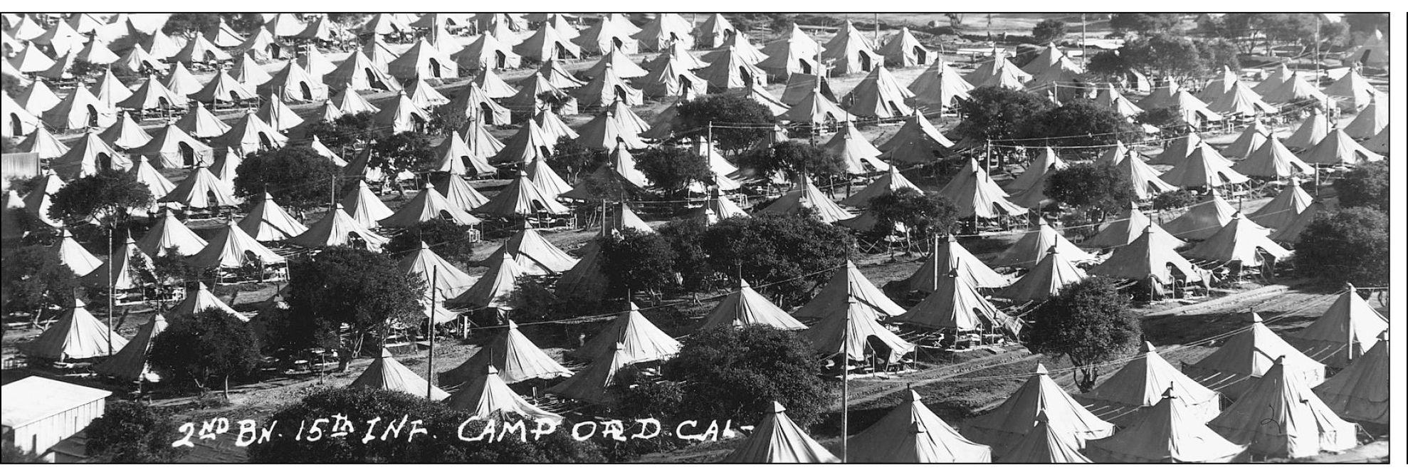 This photograph shows the bell tent bivouac site of the 2nd Battalion 15th - photo 13