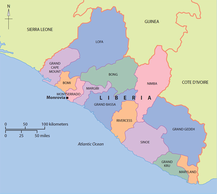 Liberia is bordered by the nations of Sierra Leone Guinea and Cote dIvoire - photo 4