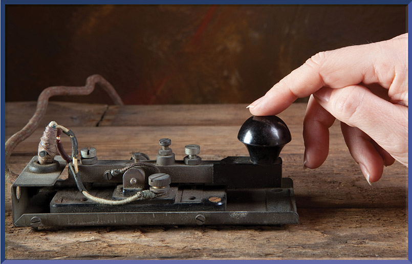 Top technology in the 1840s Telegraph messages were sent in along electrical - photo 5