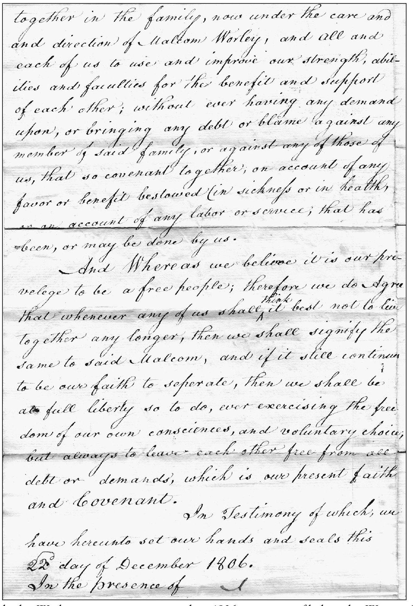 Although the Worley agreement was signed in 1806 it was not filed in the - photo 5