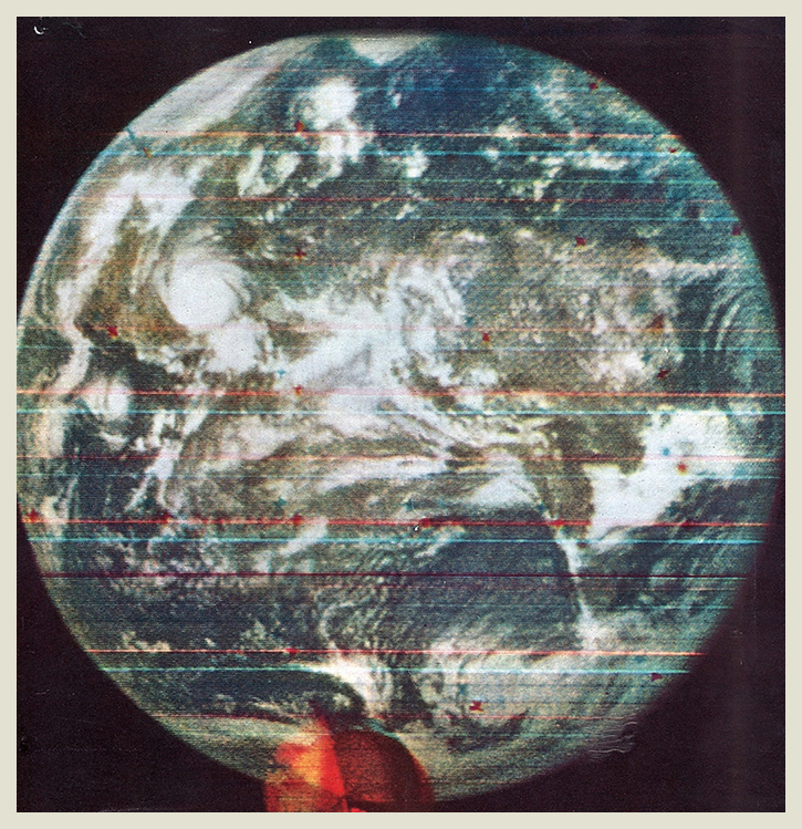 A communications satellite photographed Earth in 1967 with a black and white TV - photo 6