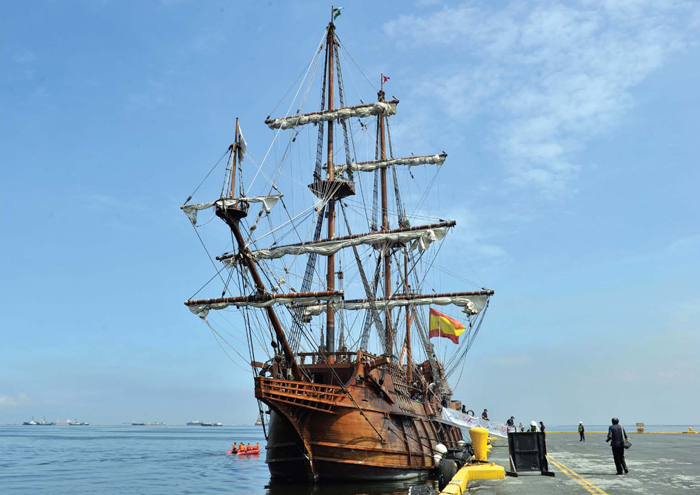 Ships called galleons such as this one carried goods between Manila China - photo 5