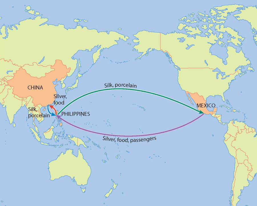 This map shows the major trade routes that linked the Philippines with China - photo 6