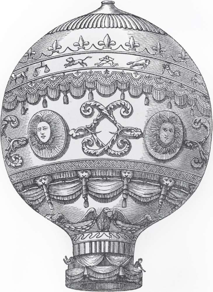 The Montgolfier brothers tested their first hot-air balloon in 1783 SIR GEORGE - photo 9