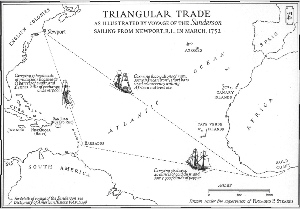 the route of the Sanderson a slave ship that sailed in 1752 Not all white - photo 4