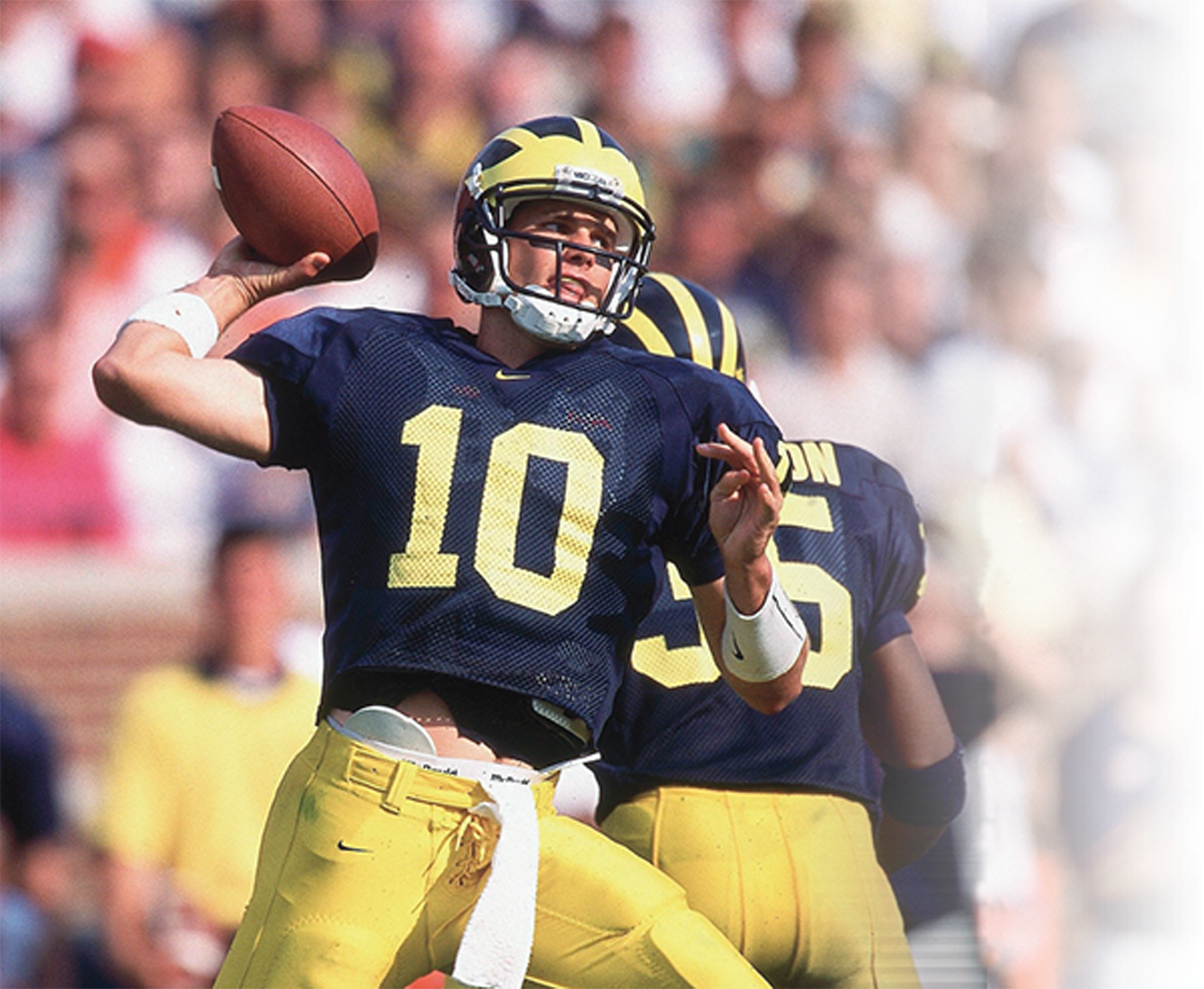 Brady chose to play football at the University of Michigan In 1997 he was the - photo 12