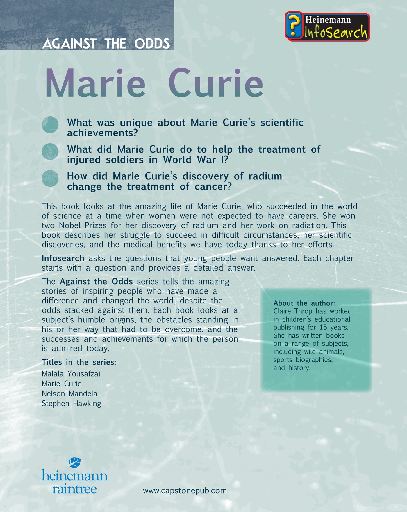 Who Was Marie Curie Marie Curie was a scientist Along with her husband - photo 2