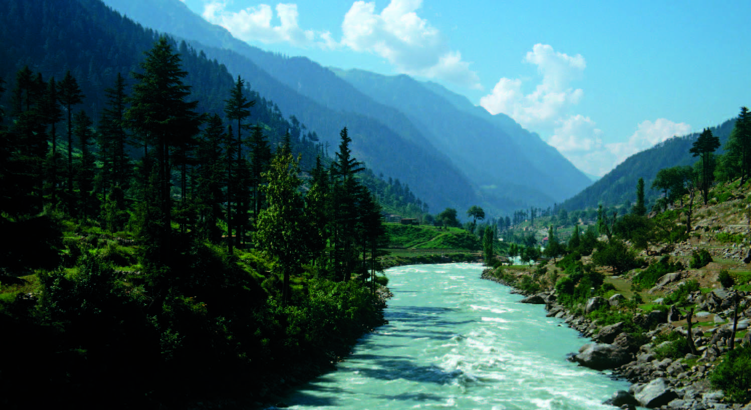 Snow and water from the mountains and glaciers flow down to the Swat River - photo 5