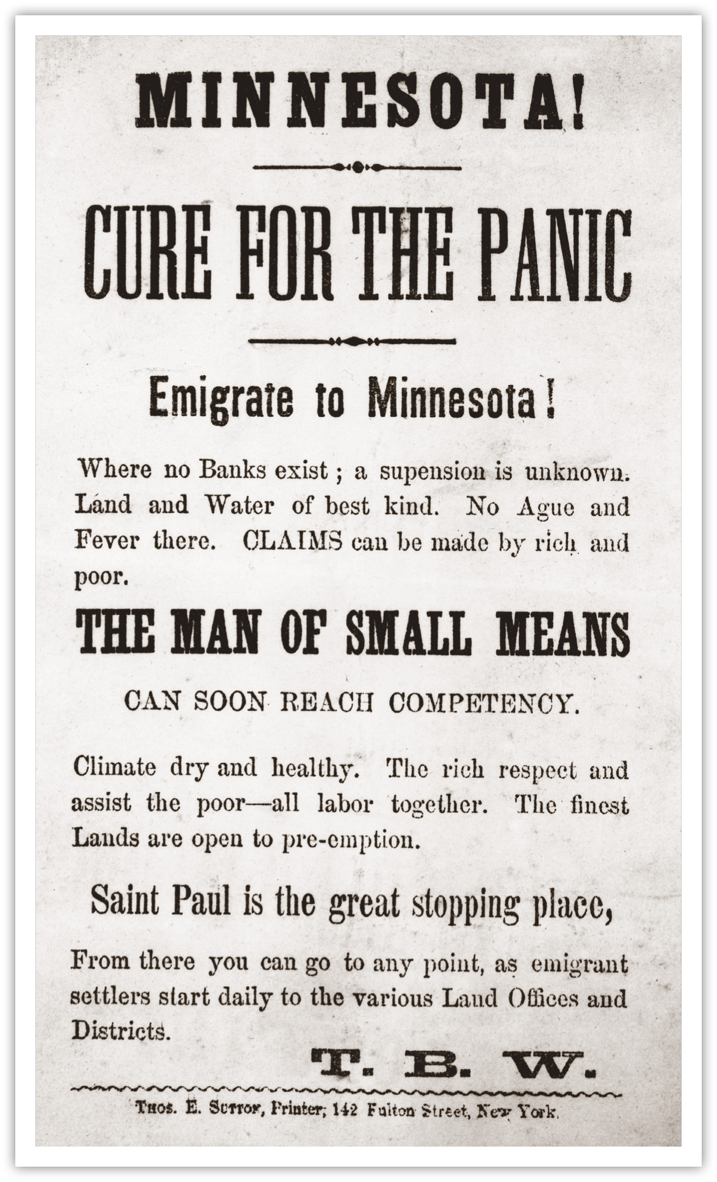 Advertisements such as this one boasting of the wonders of Minnesota drew - photo 6