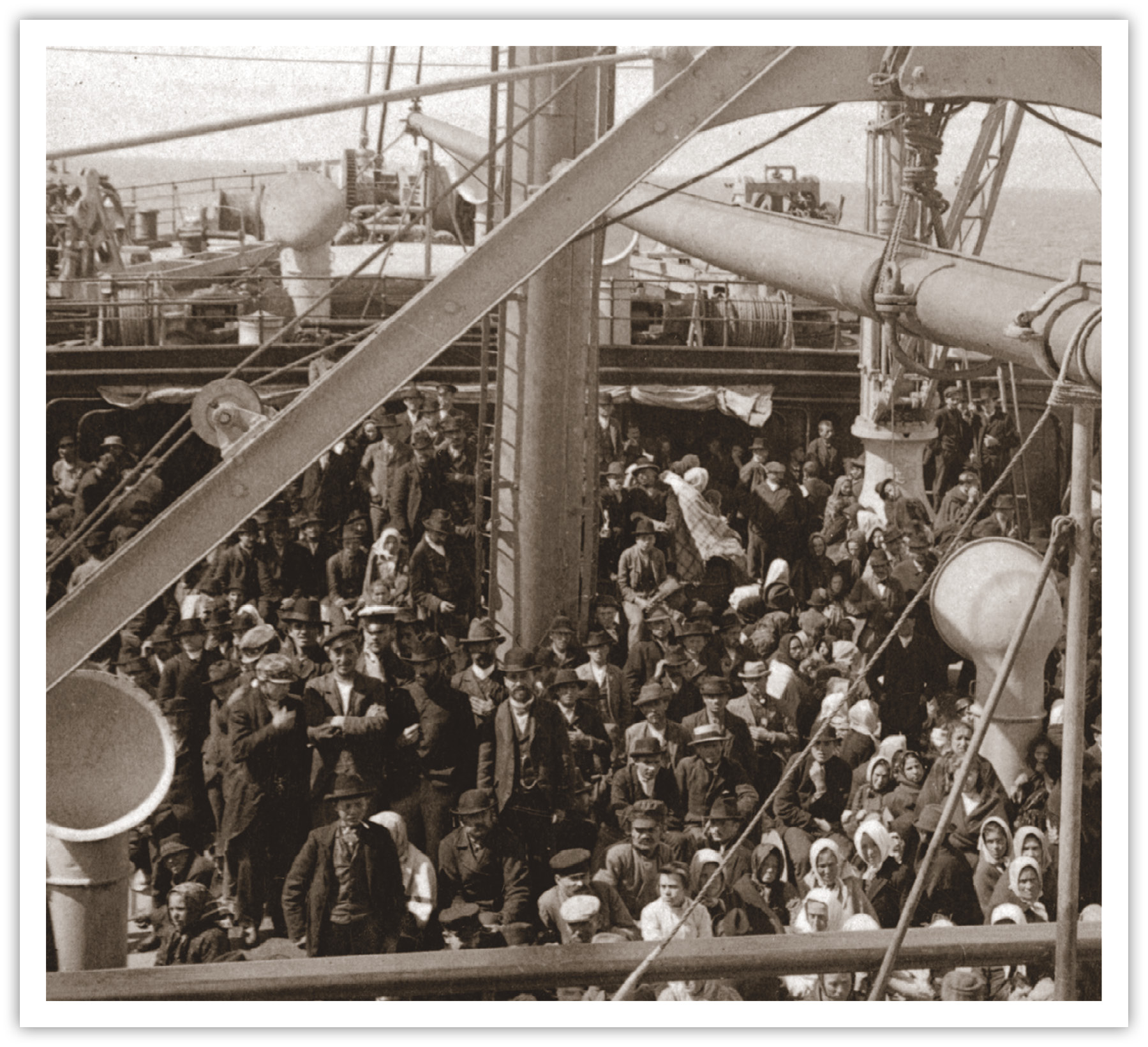 The SS Konigin Luise was one of the many ships immigrants crowded onto to - photo 4