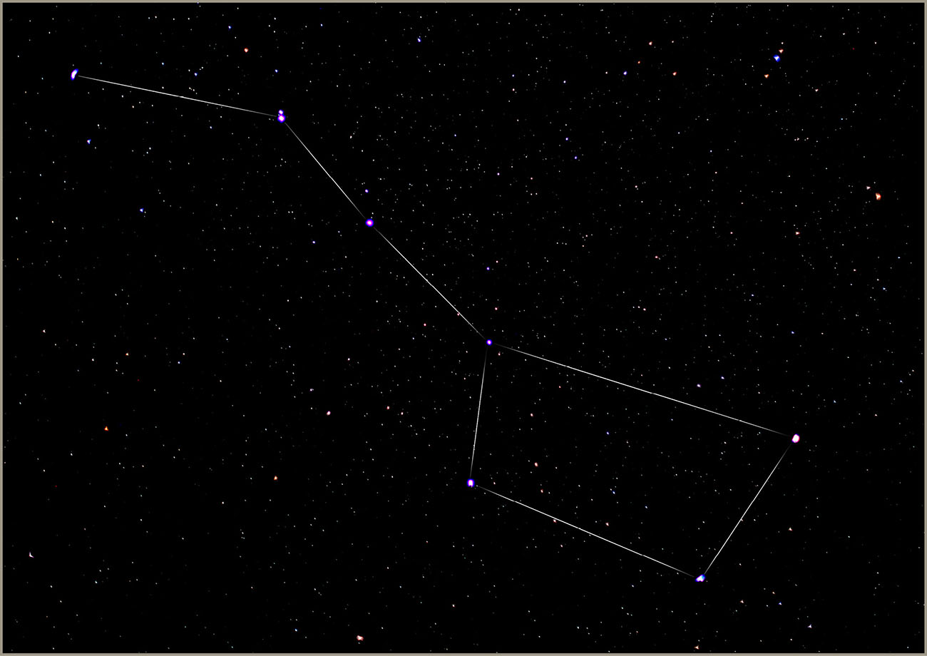 Hubbles camera pointed near the handle of the Big Dipper a star pattern in the - photo 5