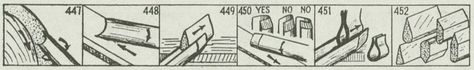 How to sharpen and test a gouge Stropping FIG 452 Various shapes of slips - photo 6