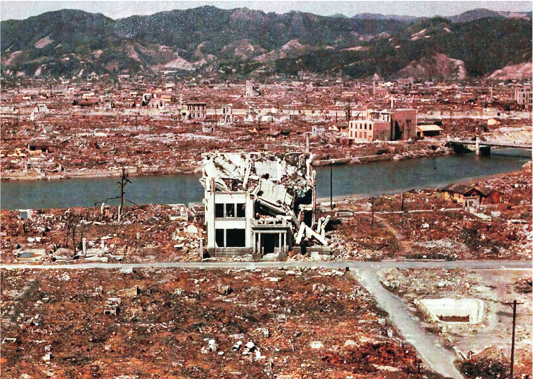 The explosion of the atomic bomb flattened nearly every building in Hiroshima - photo 3