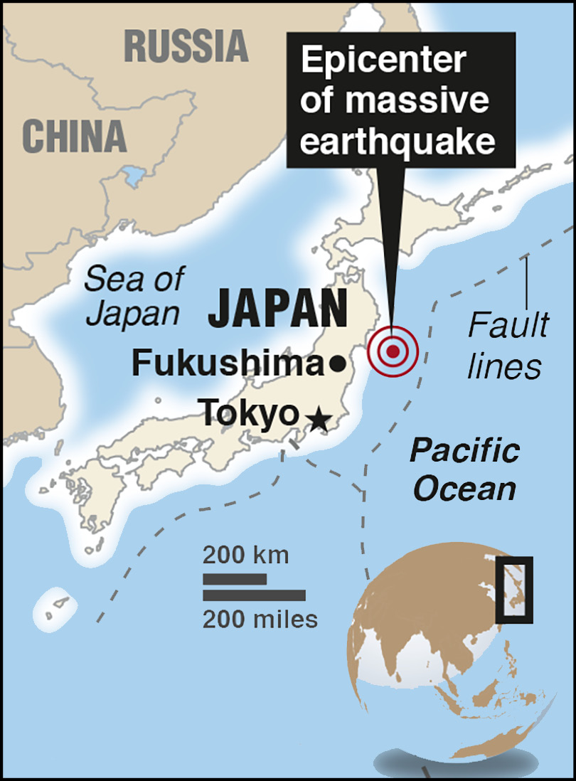 The epicenter of the earthquake was 80 miles 129 km off the east coast of - photo 6