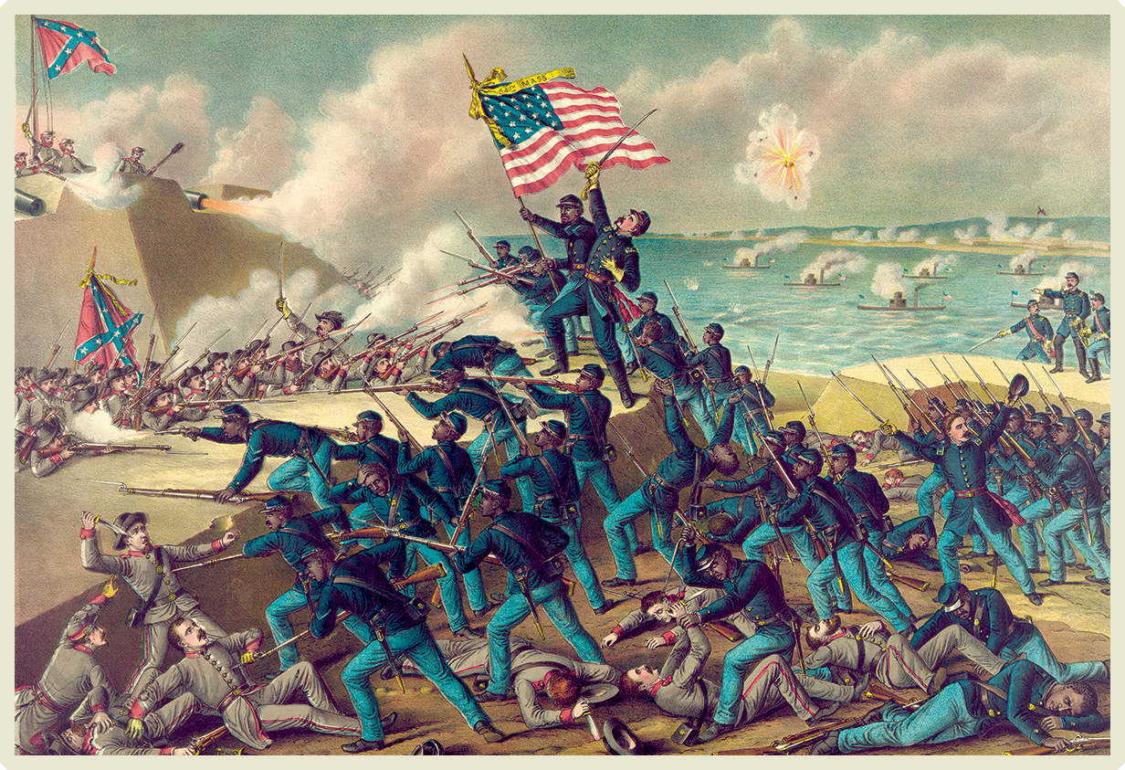 The 54th Massachusetts Infantry was a group of black Union soldiers who fought - photo 5