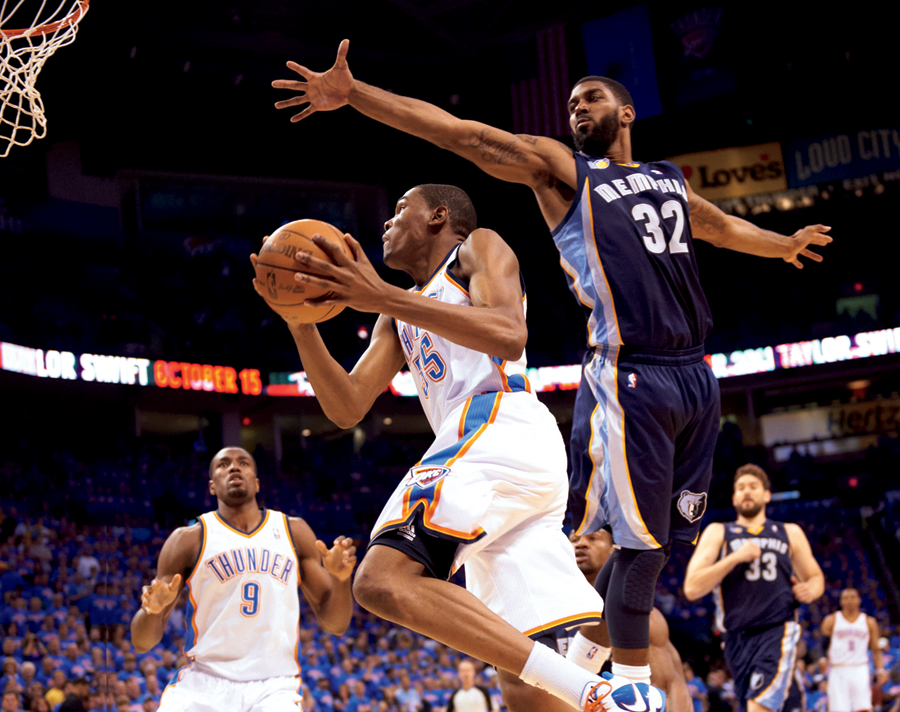 By the end of the first quarter the Thunder were trailing Durant had made - photo 8