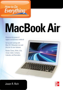 Jason R. Rich - How to Do Everything MacBook Air
