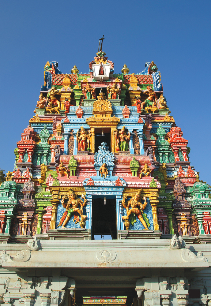 This is the colorful tower of a Hindu temple It is decorated with carvings of - photo 5