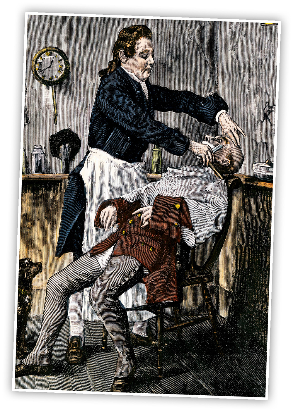 In the 1700s men got shaves and haircuts at barbershops Many shops also sold - photo 8