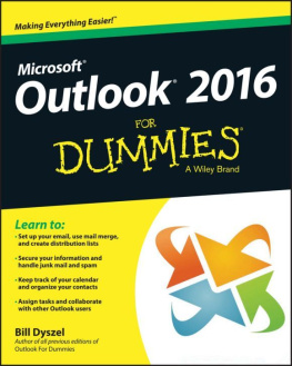 Bill Dyszel - Outlook 2016 For Dummies