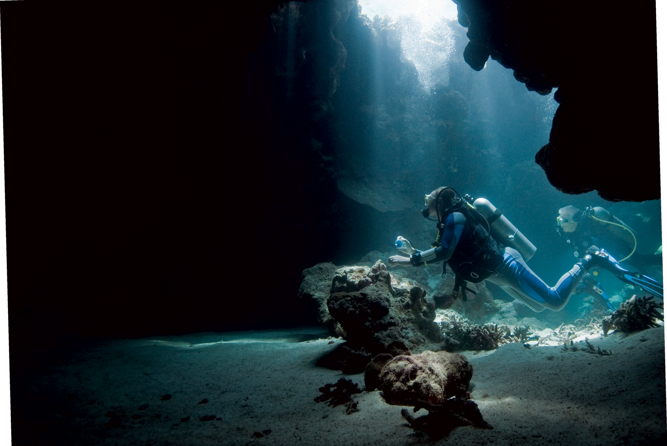 A cave diver explores the watery depths where rareartifacts can be discovered - photo 6