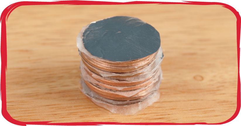 Wrap the stack of pennies with plastic wrap to hold it together Leave the top - photo 11