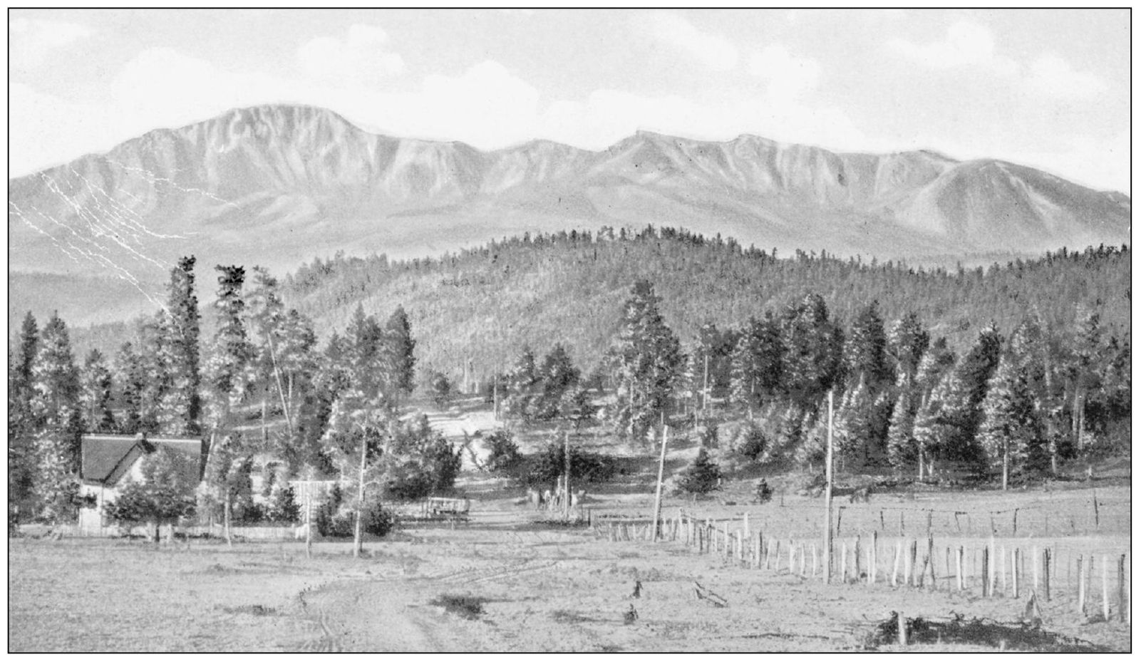 Pikes Peak is seen here from Woodland Park in a Colorado Midland Railway - photo 5