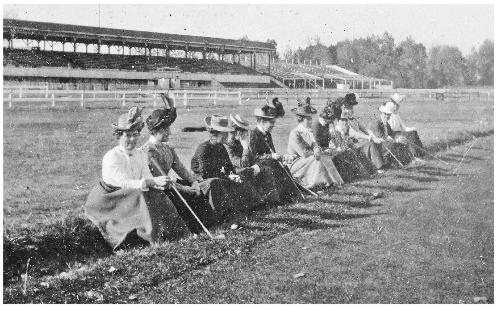 WOMEN CONTESTANTS AT THE SANFORD CUP 1897 Contestants in the Sanford Cup pose - photo 8