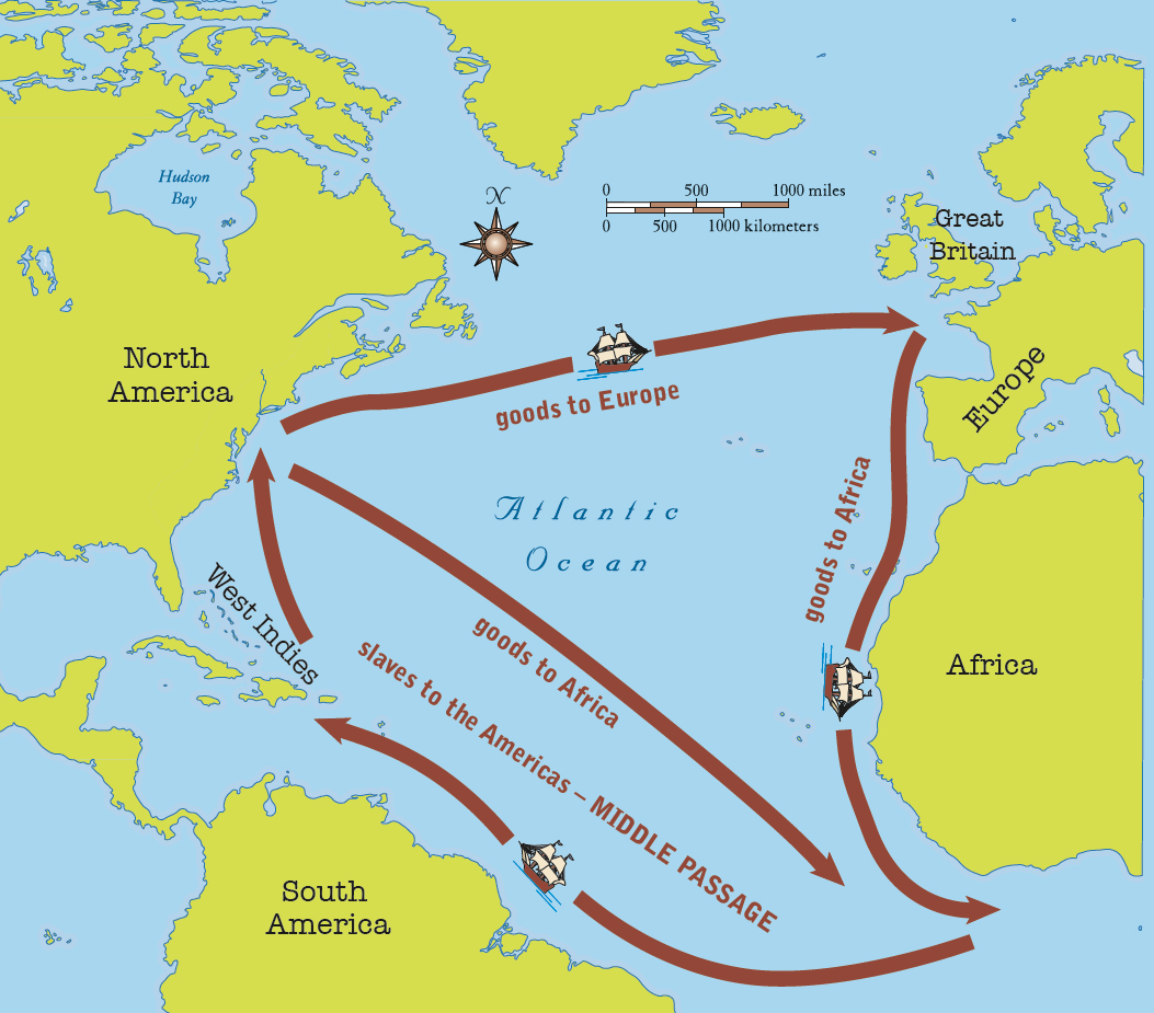 Triangle Trade Routes When slaves reached the West Indies settlers traded them - photo 6