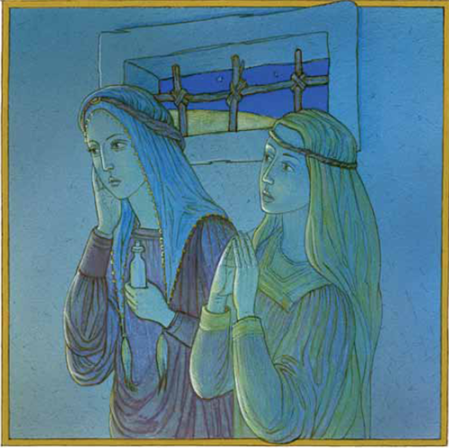 He lived in Bethany with his two sisters Their names were Mary and Martha - photo 11