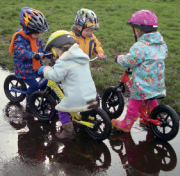 My daughter and friends gather at a local park for a push-bike rodeo MICHELLE - photo 7