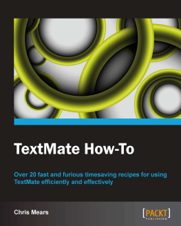 Chris Mears TextMate How-To