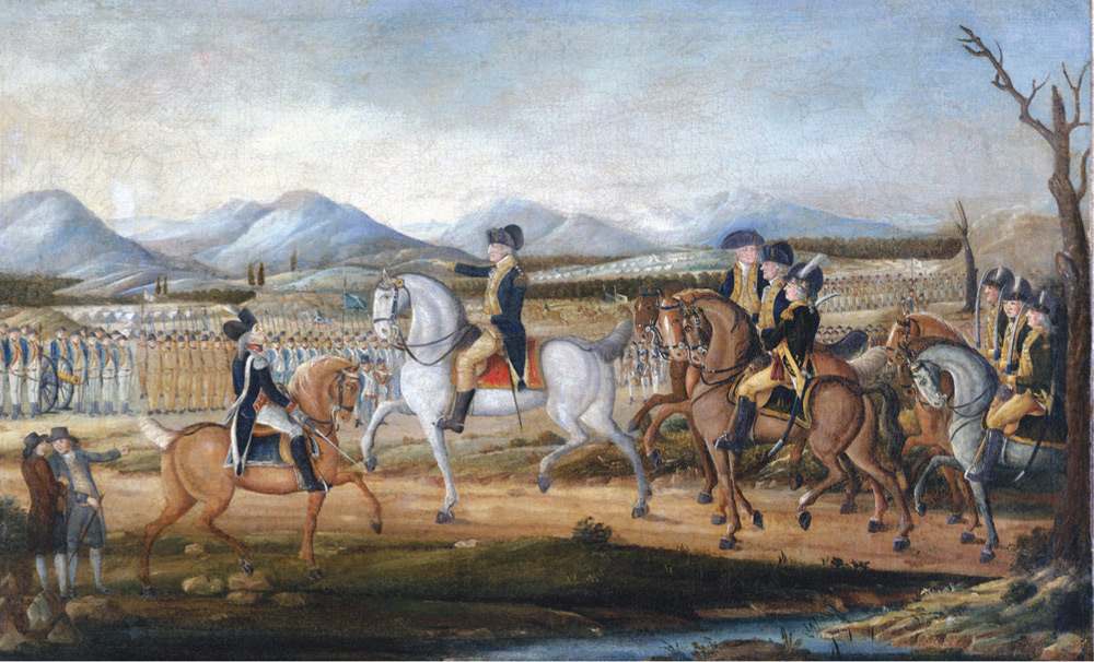 George Washington and his troops preparing to suppress the Whiskey Rebellion - photo 6