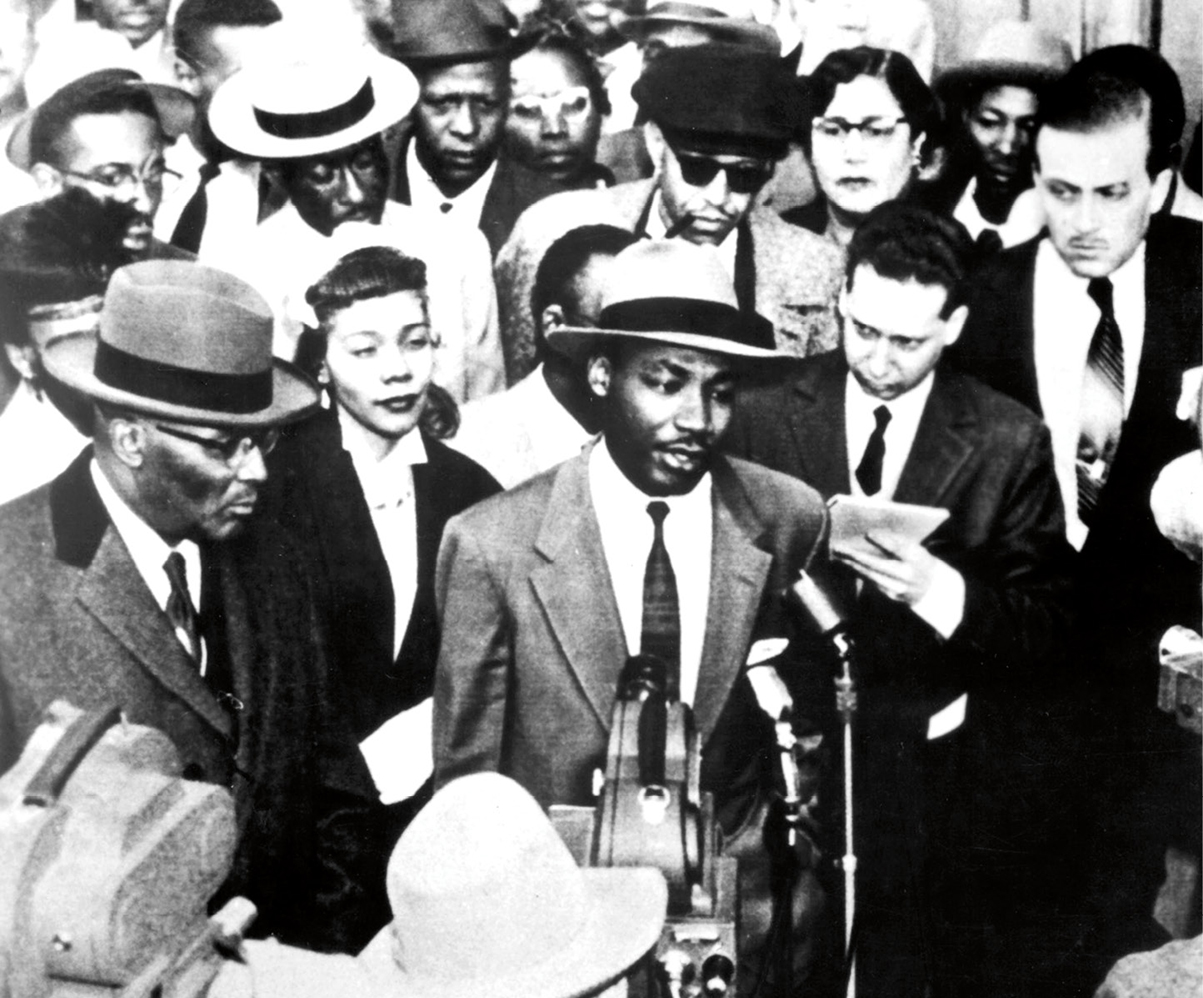 Martin Luther King Jr speaks about the Montgomery bus boycott The US - photo 5