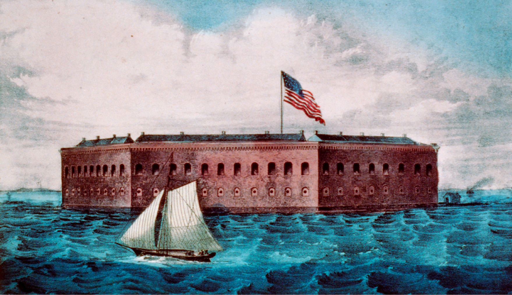 The American flag flew over Fort Sumter in the spring of 1861 but the - photo 3