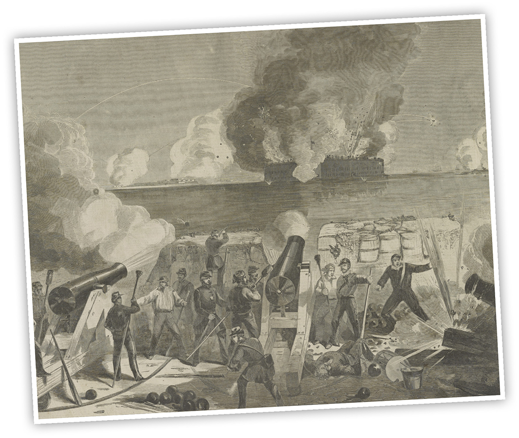 Confederate soldiers bombarded Fort Sumter from Fort Moultrie on April 12 - photo 4