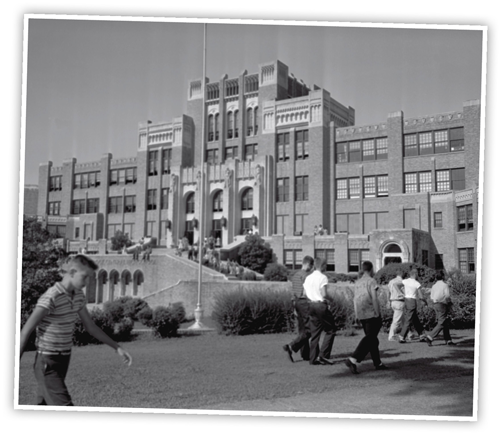 Before 1957 only white students were allowed to attend Central High School in - photo 8