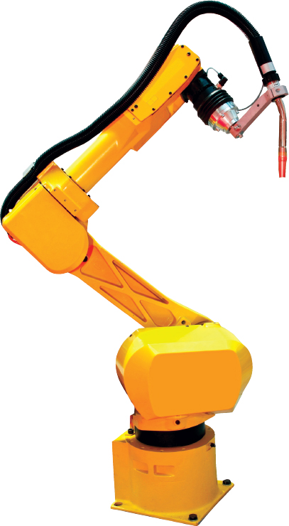 A robot arm such as this one was built to weld automotive components The - photo 4