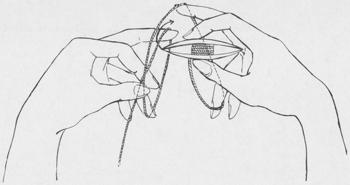 Fig 23 Tighten the stitch by again extending the fingers of the left hand - photo 5