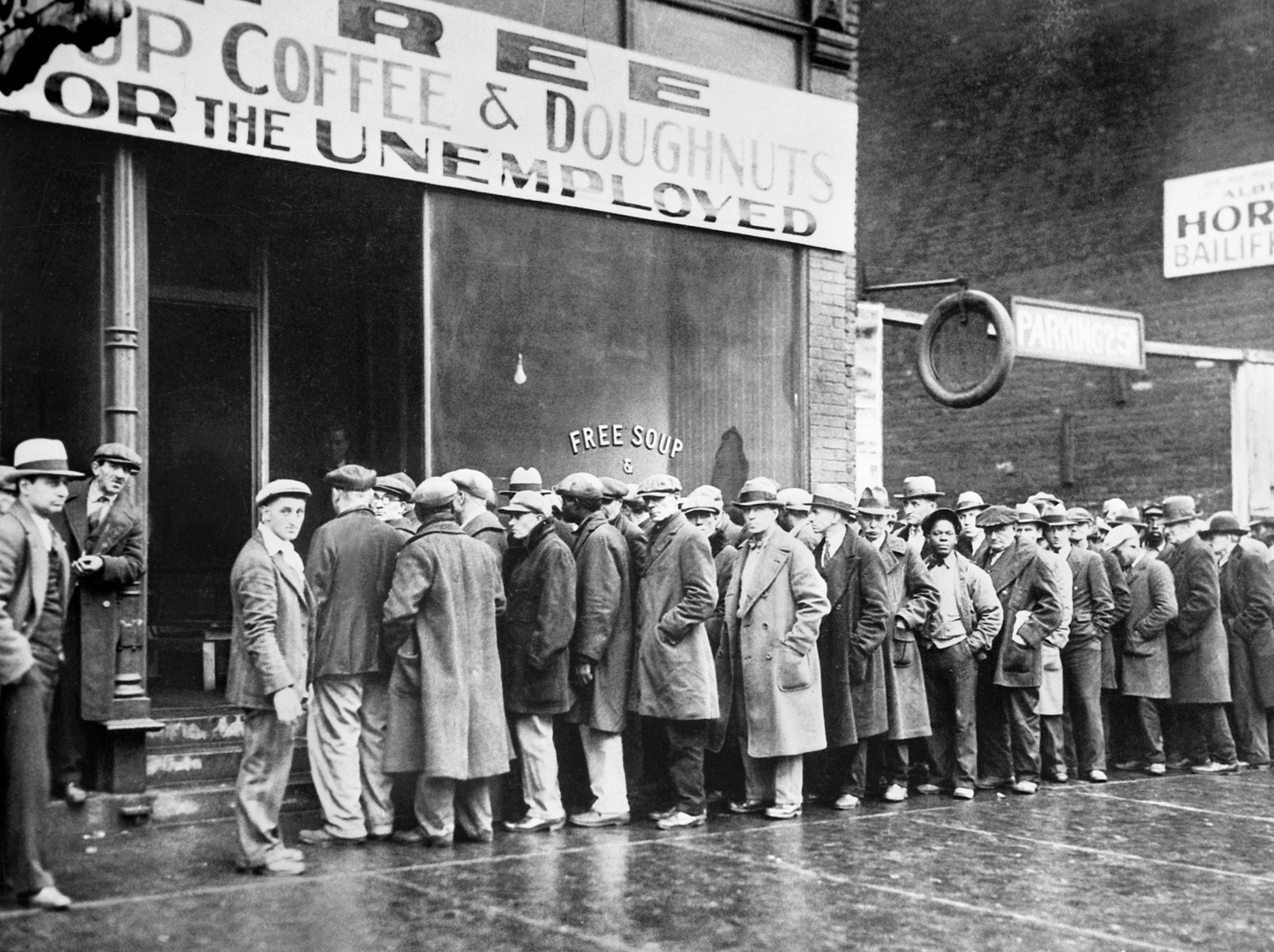 After the stock market crash Americans line up for free food Joes friend - photo 4