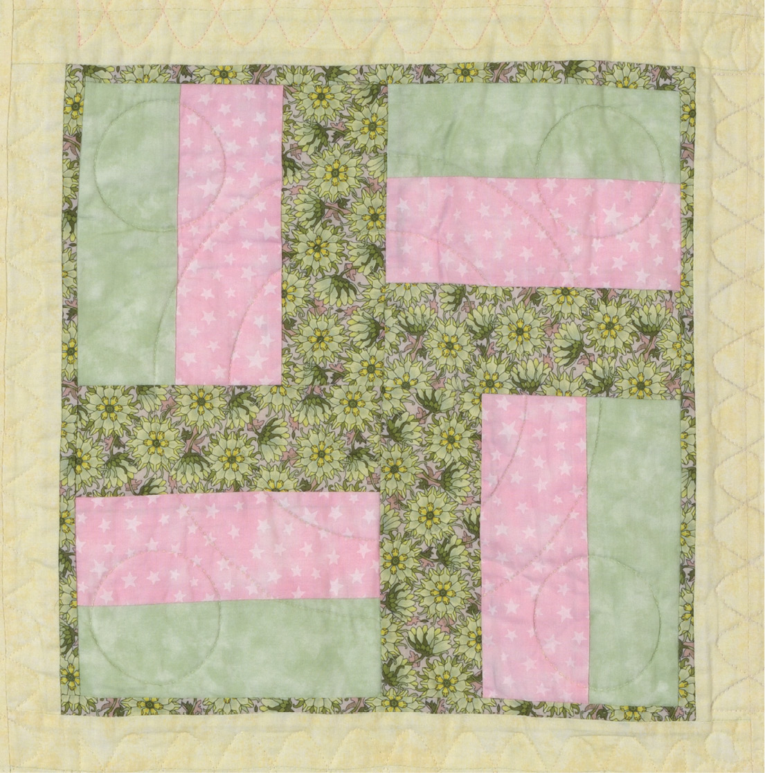 Colour Choices For this block you need three fabrics Fold the fabrics into - photo 2