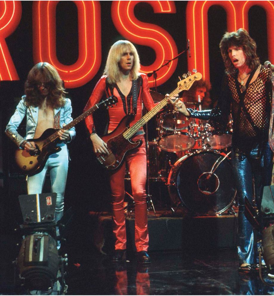 The members of Aerosmith from left Brad Whitford Tom Hamilton Joey Kramer - photo 5