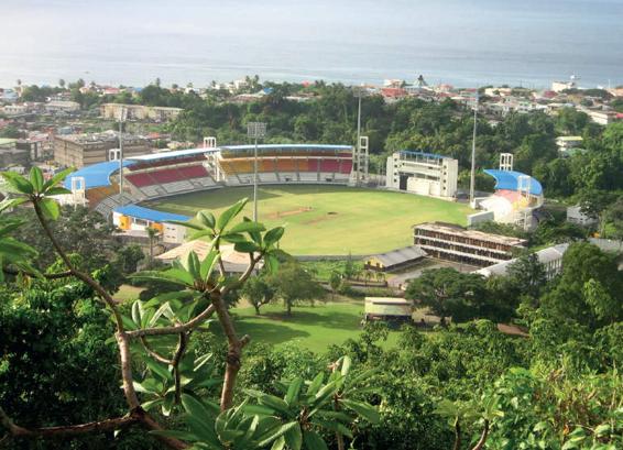 Windsor Park Stadium Roseau Dominica Column with Speed Lines a - photo 16