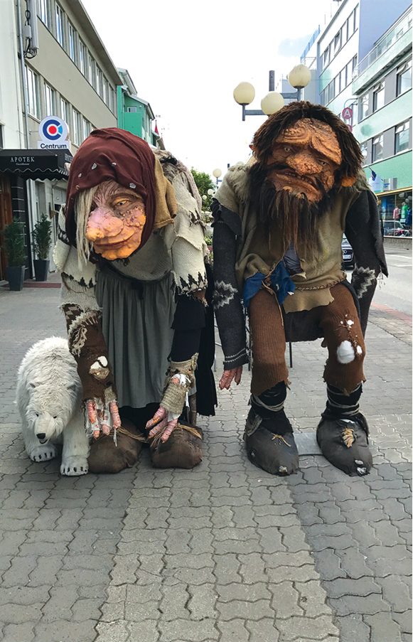 Two troll dolls with a polar bear Trolls are legendary figures in Iceland - photo 20