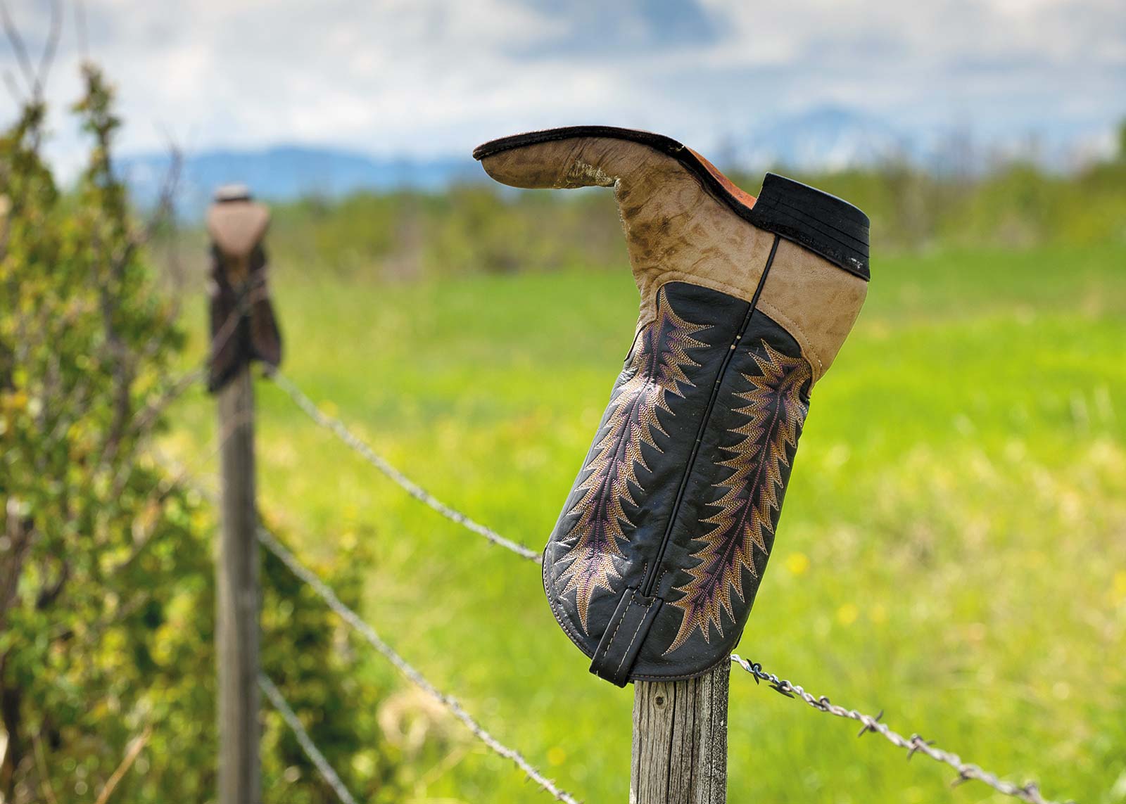 Cowboy boots have any number of uses in Montana Montana is as vast as the big - photo 8